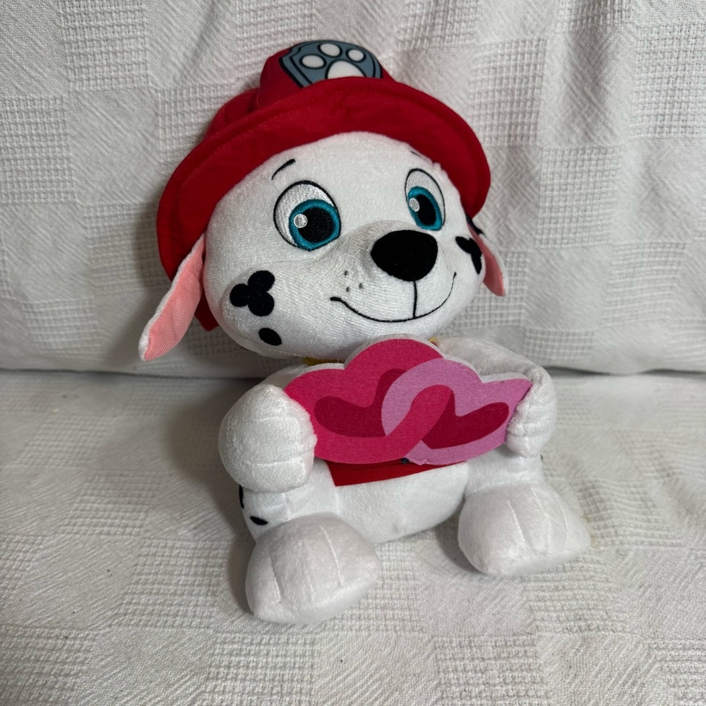 Nickelodeon Marshall Paw Patrol Plush Hug W/Heart 12" Plush /‎ Perfect Gift!